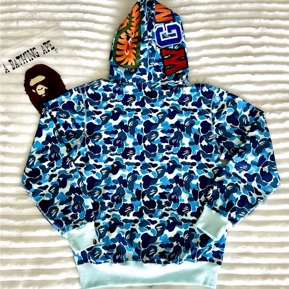 Bape Shark ABC Camo Full Zip Hoodie - Picture 2 of 12